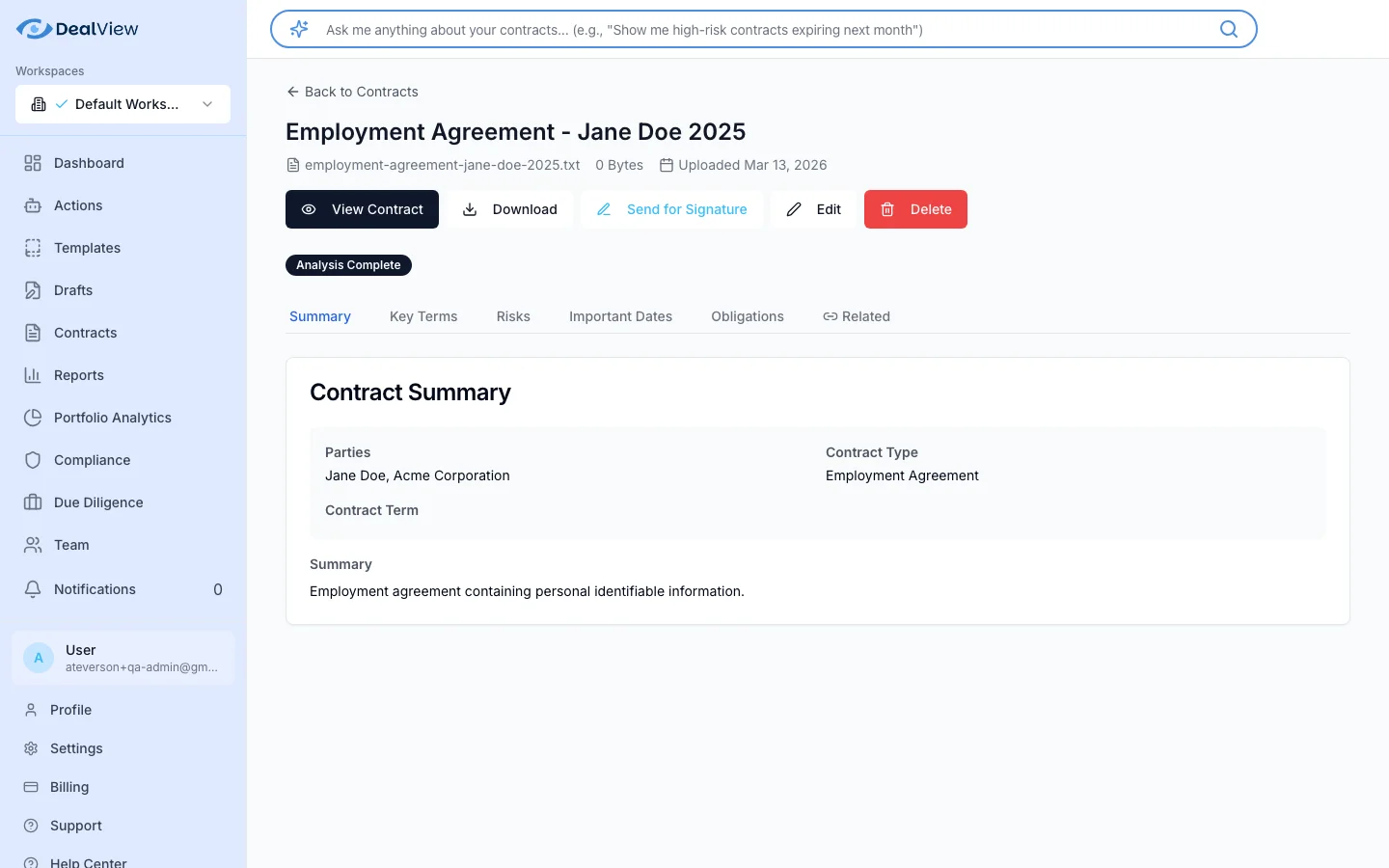 Version history and audit trail interface showing document changes and timestamps